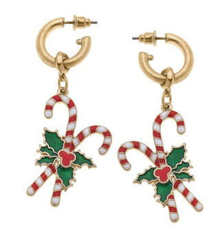 Noelle Candy Cane Earring