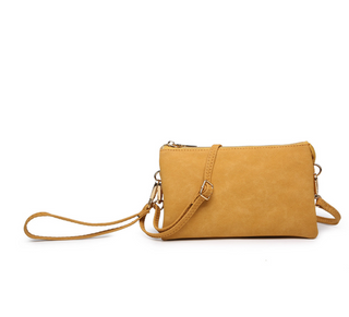 Nubuck Mustard Riley Crossbody