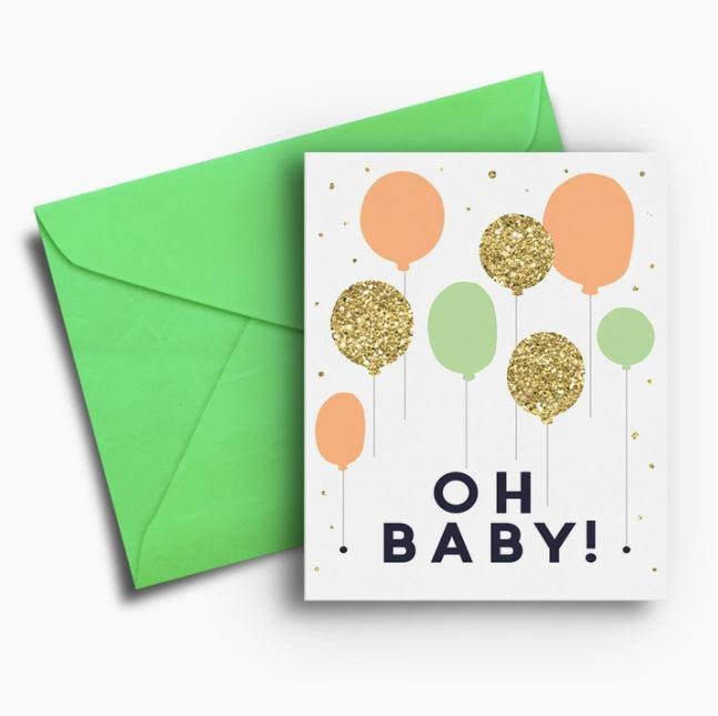 Oh Baby Balloons Baby Card