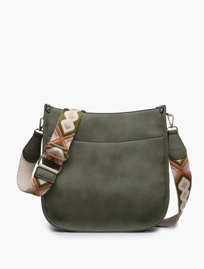 Chloe Crossbody with Guitar Strap Olive