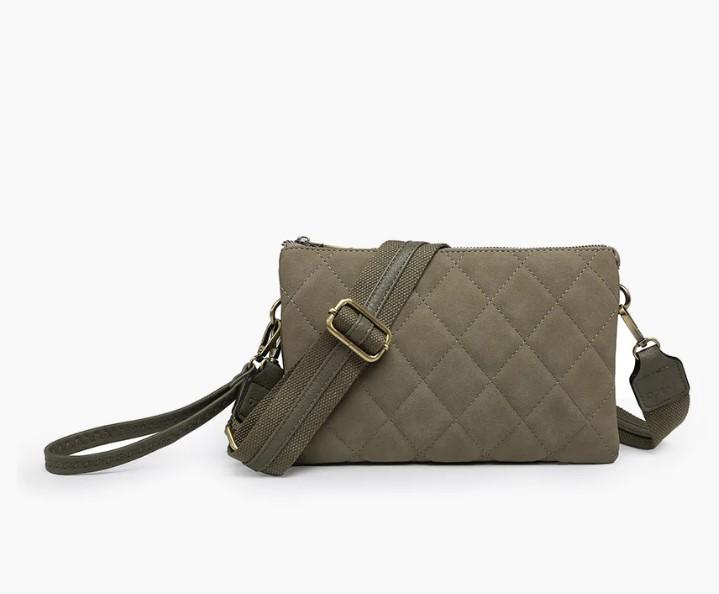 Olive Quilted Izzy Crossbody