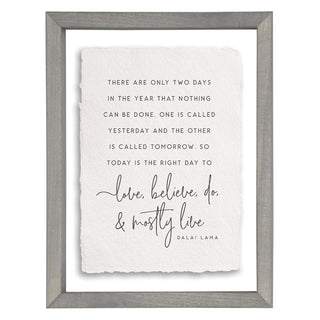 Only Two Days Framed Sign