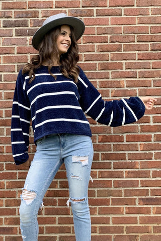 Open Arms Stripe Sweater (More Colors)