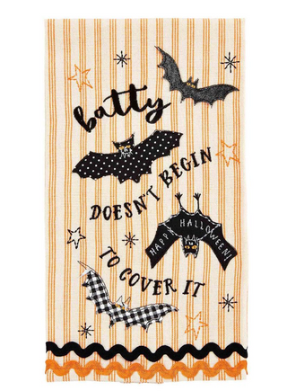 Orange Applique Towel