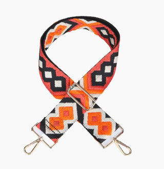 Orange Boho Guitar Strap