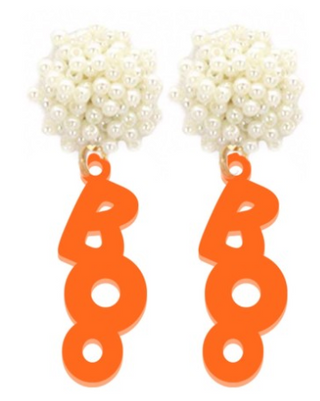 Orange Boo Earrings