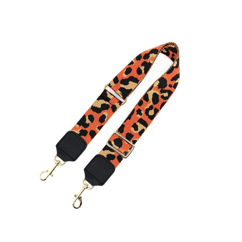 Orange Cheetah Purse Strap