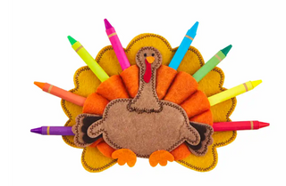 Orange Turkey Crayon Holder