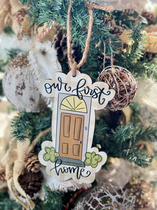 Our First Home Door Ornament