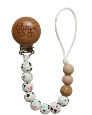 Pacifier Clip-Terrazzo