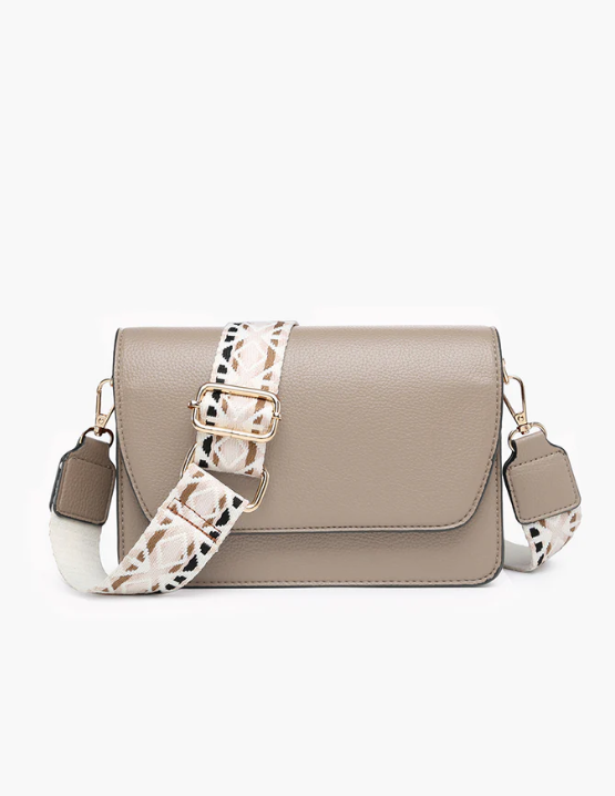 Parchment Crossbody W/ Strap