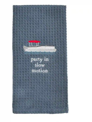 Party In Slow Waffle Towel