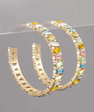 Pastel Jewel Hoop