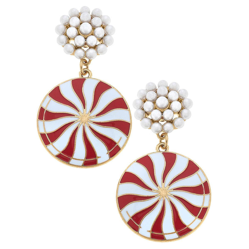 Peppermint Pearl Earring