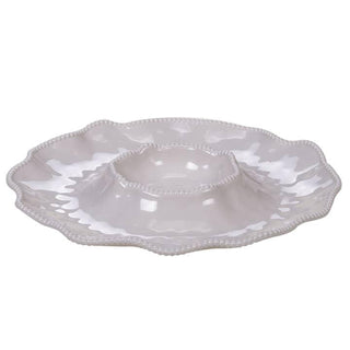 Perlette Cream Chip & Dip Tray