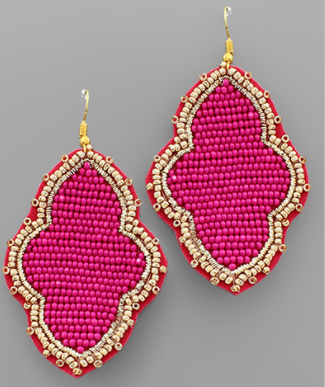 Pink Arabesque Earring