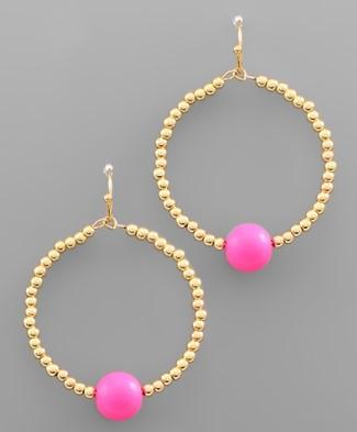 Pink Clay Ball Hoop