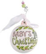 Pink Egg Baby's 1st Ornament