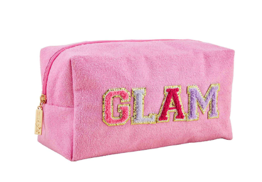 Pink GLAM TerryCloth Pouch