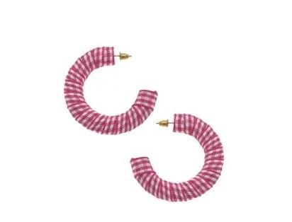 Pink Gingham Hoop