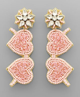 Pink Heart Sunnies Earring