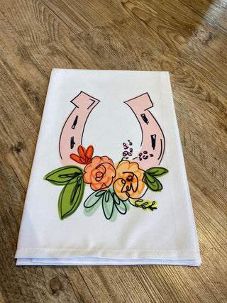 Pink Horseshoe Towel
