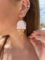 Pink Ice Cream Earring