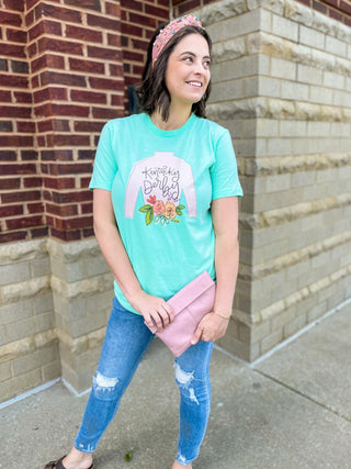 Pink Jockey Silk Tee