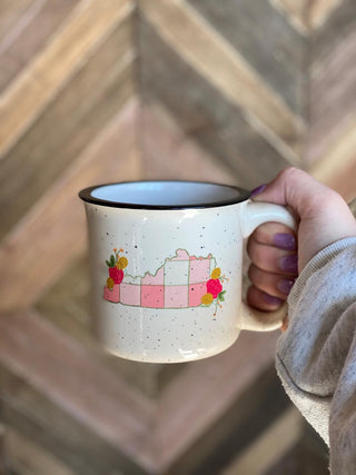Pink Ky Plaid Camp Mug