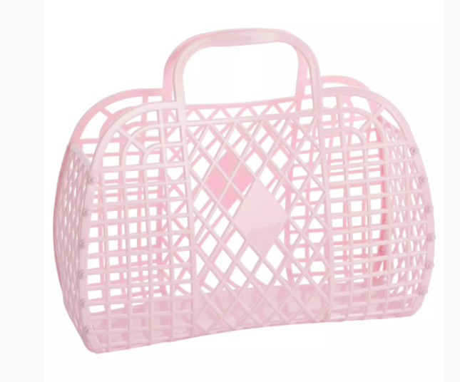 Pink Large Retro Jelly Basket