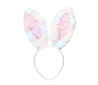 Pink Light Up Bunny Headband