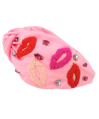 Pink Lips Headband
