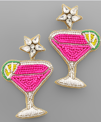 Pink Martini Earring
