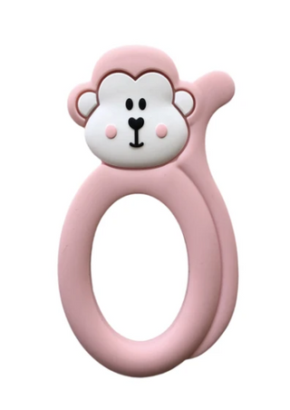 Pink Monkey Teether