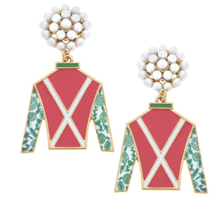 Pink Pearl Jockey Earring