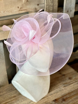 Pink Rose/Mesh Fascinator