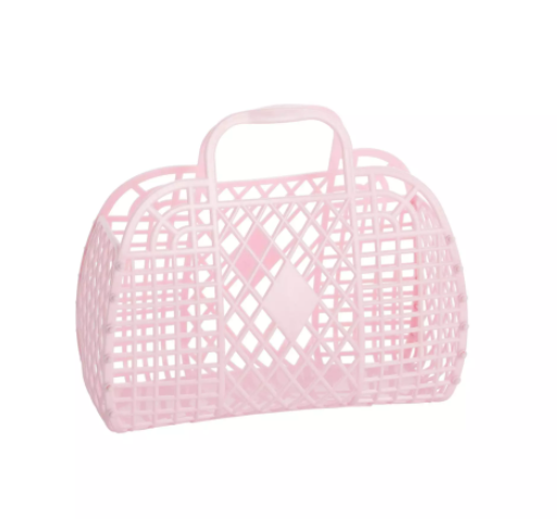 Pink Small Retro Basket