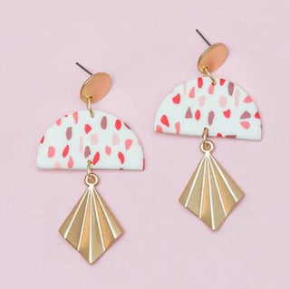 Pink Speckle Kendall Earring