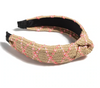 Pink Straw Knot Headband