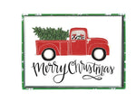 Plaid Truck Holiday Box Card