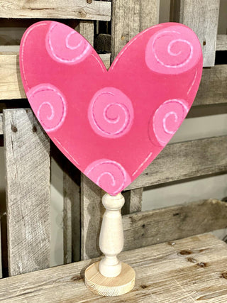 Polka Dot Heart Topper