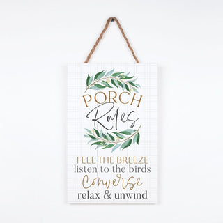 Porch Rules Sign