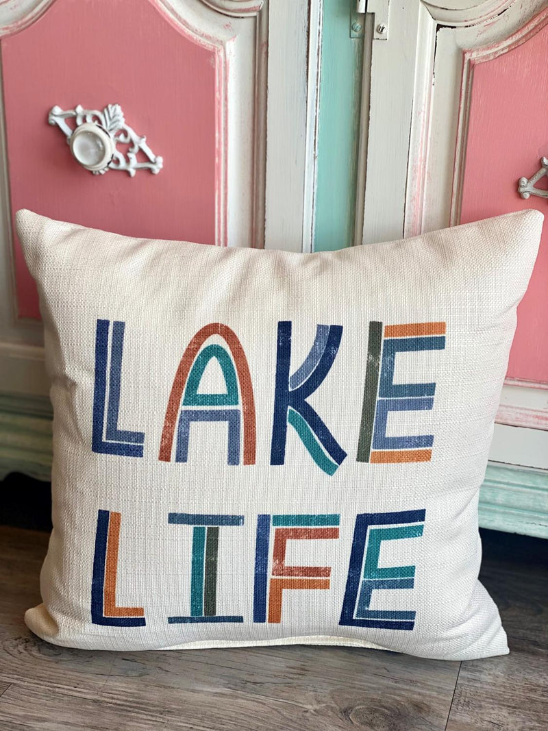 Posterpress Lake Life Pillow