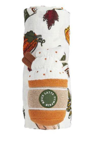 Pumpkin Swaddle Rattle Set