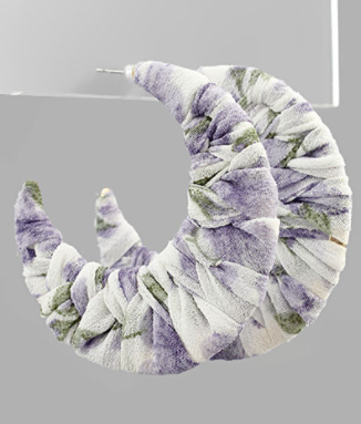 Purple Fabric Wrapped Hoop