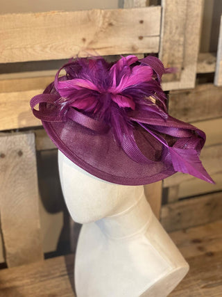 Purple Fashion Fascinator