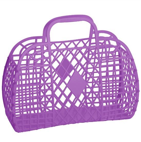 Purple Large Retro Basket