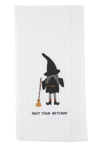 Quit Witchin Waffle Towel