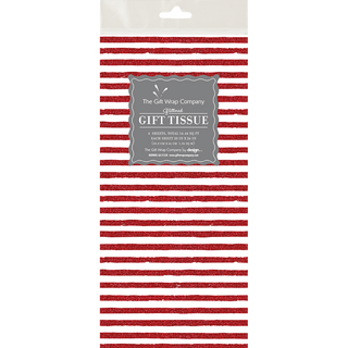 RUBY STRIPE GLT TISSUE