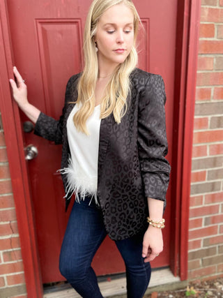 Radiant Leopard Blazer